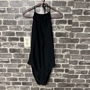 Loft beach swimsuit black one piece